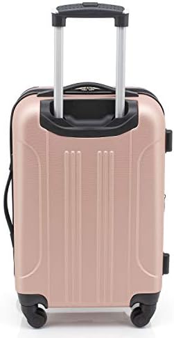Travelers Club Chicago Hardside Expandable Spinner Luggage, Rose Gold, 3 Piece Set - Image 5