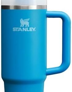 Stanley Quencher H2.0 Tumbler with Handle and Straw 30 oz | Flowstate 3-Position Lid | Cup Holder Compatible for Travel | Insulated Stainless Steel Cup | BPA-Free | Azure