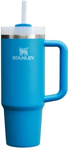 Stanley Quencher H2.0 Tumbler with Handle and Straw 30 oz | Flowstate 3-Position Lid | Cup Holder Compatible for Travel | Insulated Stainless Steel Cup | BPA-Free | Azure