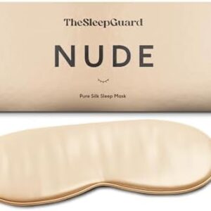 Pure Silk Sleep Mask [100% 6A Mulberry Silk, 22 Momme] Light Blocking Travel Essentials. Eye Masks for Sleeping. Black Oeko-Tex Blindfold. Eye Covers for Men & Women