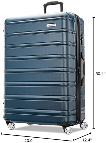 Samsonite Omni 2 28-Inch Large Checked Hardside Luggage with 360° Spinner Wheels - Scratch Resistant Hardshell - TSA Lock - Expandable Polycarbonate Shell for Lightweight Travel - Nova Teal - Image 10