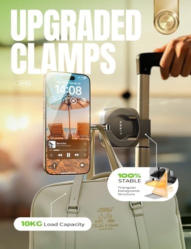 LISEN Airplane Phone Holder Travel Essentials for Women Long Flight Essentials Must Haves Handsfree for MagSafe Travel Accessories Phone Stand Cruise Essentials 2025 iPhone Stand for Video Recording - Image 5