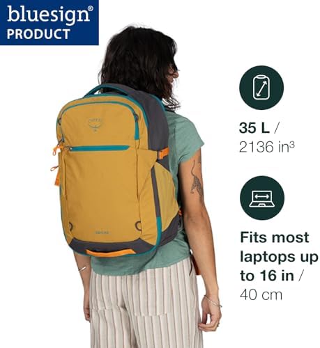 Osprey Daylite 35L Travel Pack, Tumbleweed Yellow/Tunnel Vision - Image 2