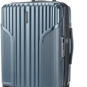 BAGSMART Expandable Carry On Luggage 22x14x9 Airline Approved, Carry-On Suitcase with Spinner Wheels, Hardside Polycarbonate Rolling Travel Luggage with TSA Lock 20-Inch, Blue