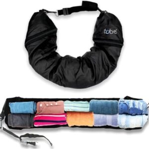 TUBE The Original Pillow You Stuff with Clothes – Transforms Into Extra Luggage Without Excess Fees - Fits Up to 3 Days of Travel Essentials - Keep Your Belongings Nearby in Case of Lost Luggage