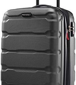 Samsonite Omni PC Hardside Expandable Luggage with Spinner Wheels, Black, Carry-On 20-Inch