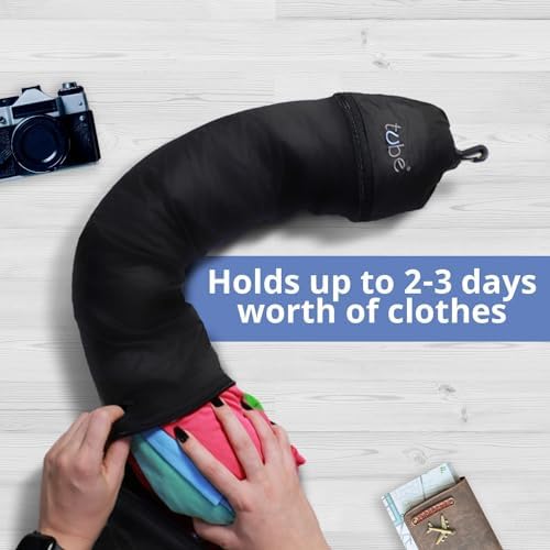 TUBE The Original Pillow You Stuff with Clothes – Transforms Into Extra Luggage Without Excess Fees - Fits Up to 3 Days of Travel Essentials - Keep Your Belongings Nearby in Case of Lost Luggage - Image 3