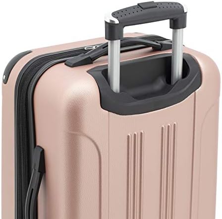 Travelers Club Chicago Hardside Expandable Spinner Luggage, Rose Gold, 3 Piece Set - Image 4