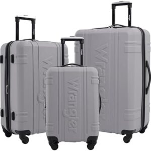 Wrangler Astral Travel Luggage, Sharkskin, 3 Piece Set