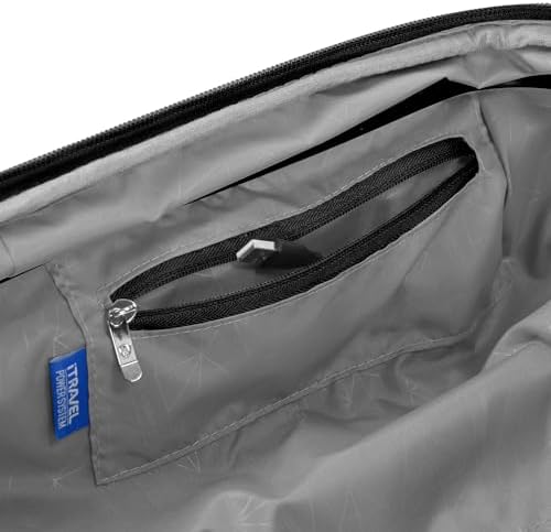 Traveler's Choice Pagosa Indestructible Hardshell Expandable Spinner Luggage, Black, 2 Piece Set - Image 7