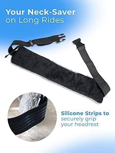 Travel Pillow Alternative Stops Bobbing | Airplane Head Straps and Car Support Band | Great on Travel Upright | Super Comfy Neck Support | Small & Compact - Image 6