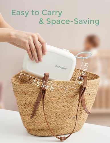 Momcozy Bottle Brush Set - Baby Bottle Cleaner Kit with Silicone Brush, Nipple Brush, Straw Brush, Soap Dispenser, Drying Rack - 7 in 1 Bottle Cleaning Tool for Home and Travel, Green - Image 2