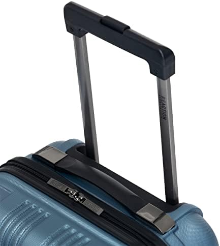 Kenneth Cole REACTION Out of Bounds Lightweight Hardshell 4-Wheel Spinner Luggage, Granite Blue, 28-Inch Checked - Image 11