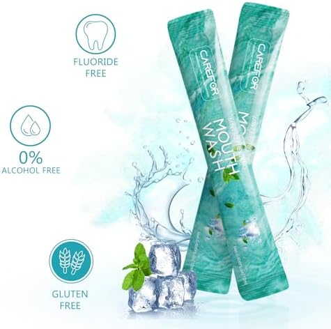 Mouthwash Travel Size Portable Packets to Go, Alcohol & Fluoride Free Fresh Mint MouthwashStrips for Superior Oral Hygiene,30 Individual Disposable Mouthwash Packs(Pack of 30) - Image 3