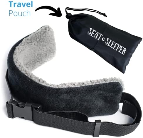 Travel Pillow Alternative Stops Bobbing | Airplane Head Straps and Car Support Band | Great on Travel Upright | Super Comfy Neck Support | Small & Compact - Image 3