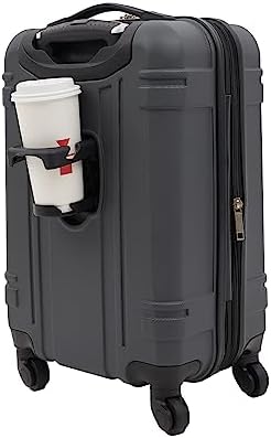 Wrangler Astral Hardside Luggage, Dark Shadow, 20-Inch Carry-On - Image 3