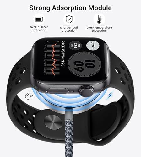 Temdan for Apple Watch Charger,3 in 2 USB C Cable for iPhone 16 Charger/Type C/Lightning Multi Charging Cable Travel Essentials PS/2 Cables Compatible with iWatch Ultra/SE/10-1&iPhone 16-12-4FT - Image 6