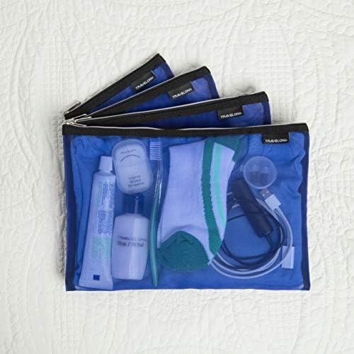 Travelon Set of 4 Mesh Pouches, Gray, 9.5 x 12.75 x 0.5 - Image 3
