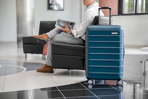 Samsonite Omni 2 28-Inch Large Checked Hardside Luggage with 360° Spinner Wheels - Scratch Resistant Hardshell - TSA Lock - Expandable Polycarbonate Shell for Lightweight Travel - Nova Teal - Image 6