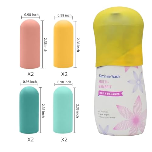 8 Pack Silicone Bottle Covers Travel Essentials for Women Men, Beach Vacation Essentials, Travel Size Toiletries Accessories, Cruise Ship Essentials, Must Haves, Leak Proofing - Image 8