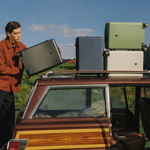 LEVEL8 Hard Shell Carry on Luggage Airline Approved, Carry on Suitcases with Wheels, Lightweight Luminous Textured Travel Luggage, Tsa Approved, 20 Inch Small Carry-On, Black - Image 2