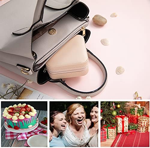 KElofoN Travel Jewelry Case and Organizer with Mirror - Gift for Women and Girls - Image 7