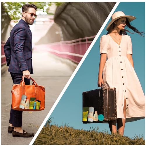 8 Pack Silicone Bottle Covers Travel Essentials for Women Men, Beach Vacation Essentials, Travel Size Toiletries Accessories, Cruise Ship Essentials, Must Haves, Leak Proofing - Image 7