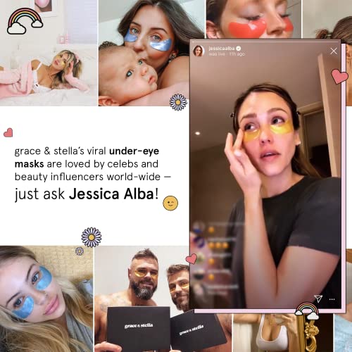 grace & stella Under Eye Mask - Gifts for Women - Travel Essentials - Reduce Dark Circles, Puffy Eyes, Undereye Bags, Wrinkles - Gel Under Eye Patches for Bridesmaid - Vegan Self Care (24 Pairs, Gold) - Image 4