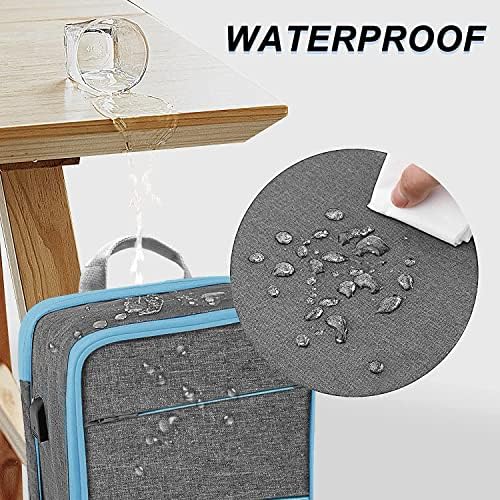 ZINZ Slim & Expandable Laptop Backpack Water Resistant Travel Backpack Compatible with MacBook Air/Pro 13-14 inch XPS 13 Surface 13.5" and Most 13-14 inch NoteBooks,G01BL01 - Image 4