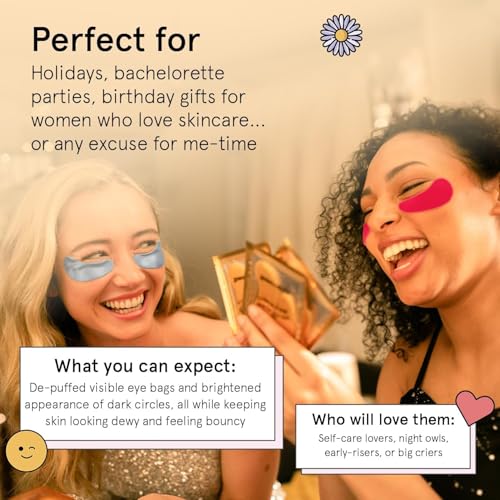 grace & stella Under Eye Mask - Gifts for Women - Travel Essentials - Reduce Dark Circles, Puffy Eyes, Undereye Bags, Wrinkles - Gel Under Eye Patches for Bridesmaid - Vegan Self Care (24 Pairs, Gold) - Image 7