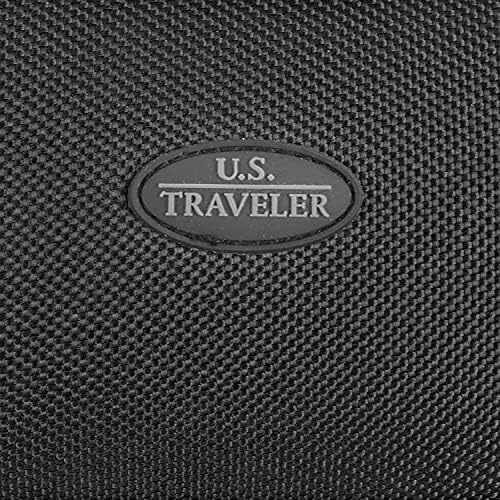 U.S. Traveler Lightweight Rolling 20" Carry On Luggage Softside Suitcase, Black, 2 Wheel-2 Piece - Image 9