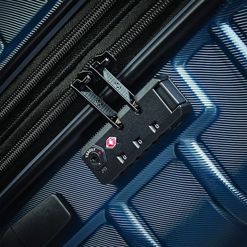 Samsonite Omni 2 28-Inch Large Checked Hardside Luggage with 360° Spinner Wheels - Scratch Resistant Hardshell - TSA Lock - Expandable Polycarbonate Shell for Lightweight Travel - Nova Teal - Image 2